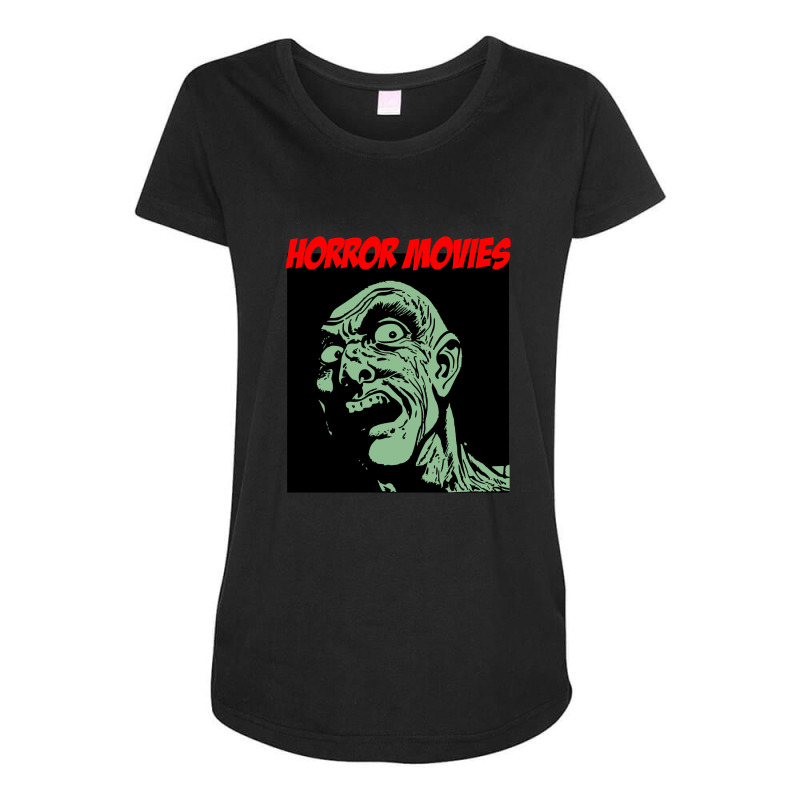 Horror Movies Maternity Scoop Neck T-shirt by Cypryanus | Artistshot