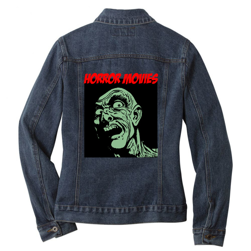 Horror Movies Ladies Denim Jacket by Cypryanus | Artistshot