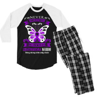 Power Of Leiomyosarcoma Warrior Tshirt Men's 3/4 Sleeve Pajama Set | Artistshot