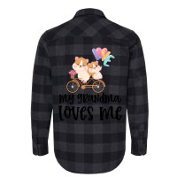 Hamsters On Bike My Grandma Loves Me Flannel Shirt | Artistshot