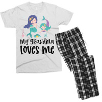 Mermaids My Grandma Loves Me Men's T-shirt Pajama Set | Artistshot