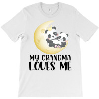 Panda Moon  Grandma Loves Me T-shirt | Artistshot