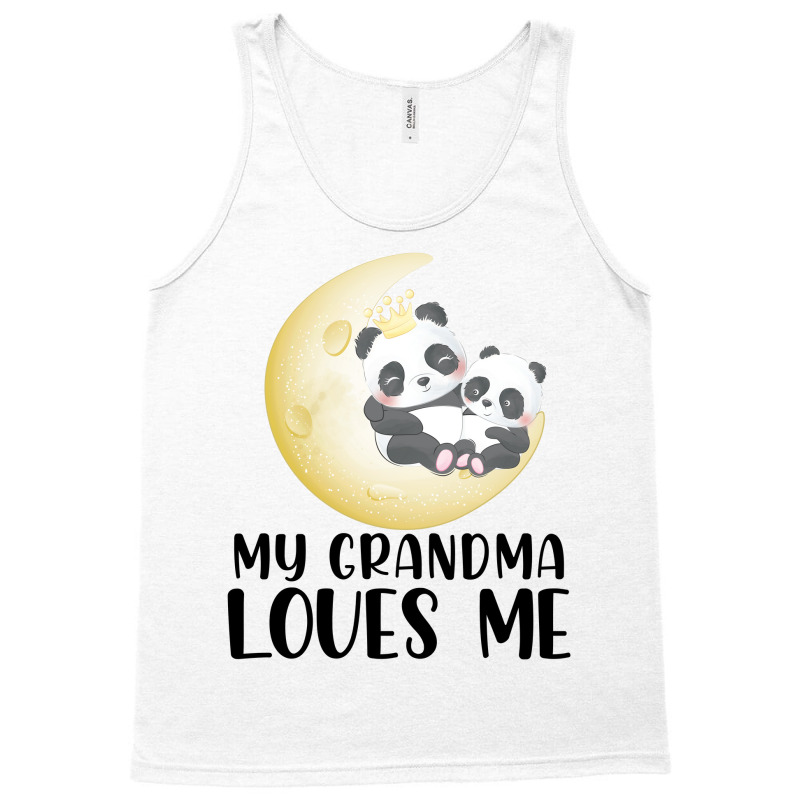 Panda Moon  Grandma Loves Me Tank Top by CueTrendyFinds | Artistshot