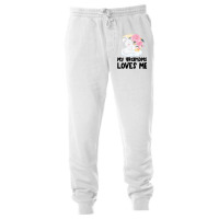 Rabbit Bunnies Pink Roses Grandma Loves Me Unisex Jogger | Artistshot