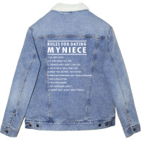 Rules For Dating My Niece Unisex Sherpa-lined Denim Jacket | Artistshot