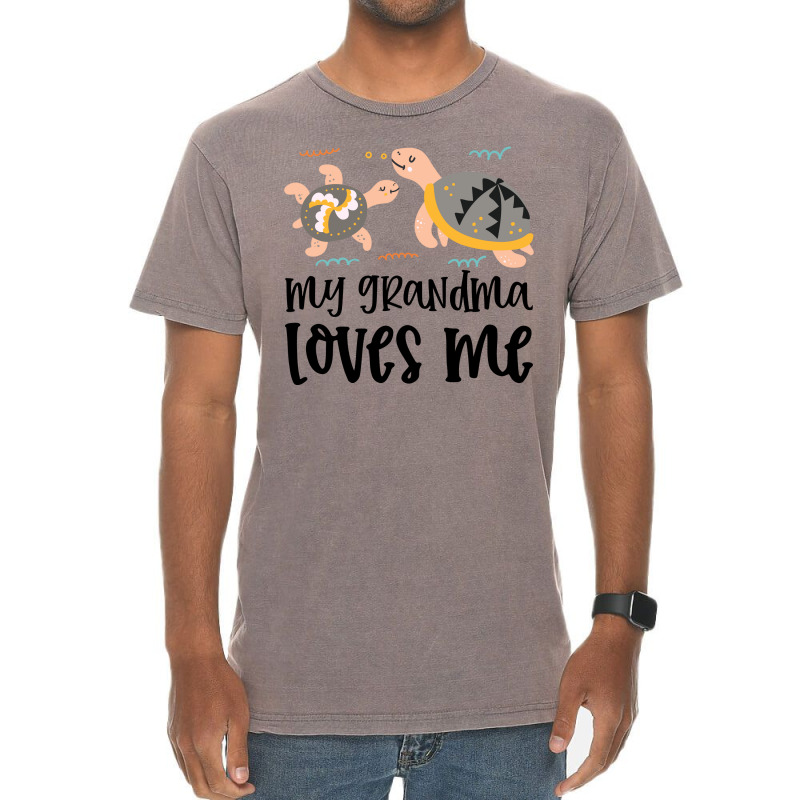 Turtles Grandma Loves Me Vintage T-Shirt by CueTrendyFinds | Artistshot