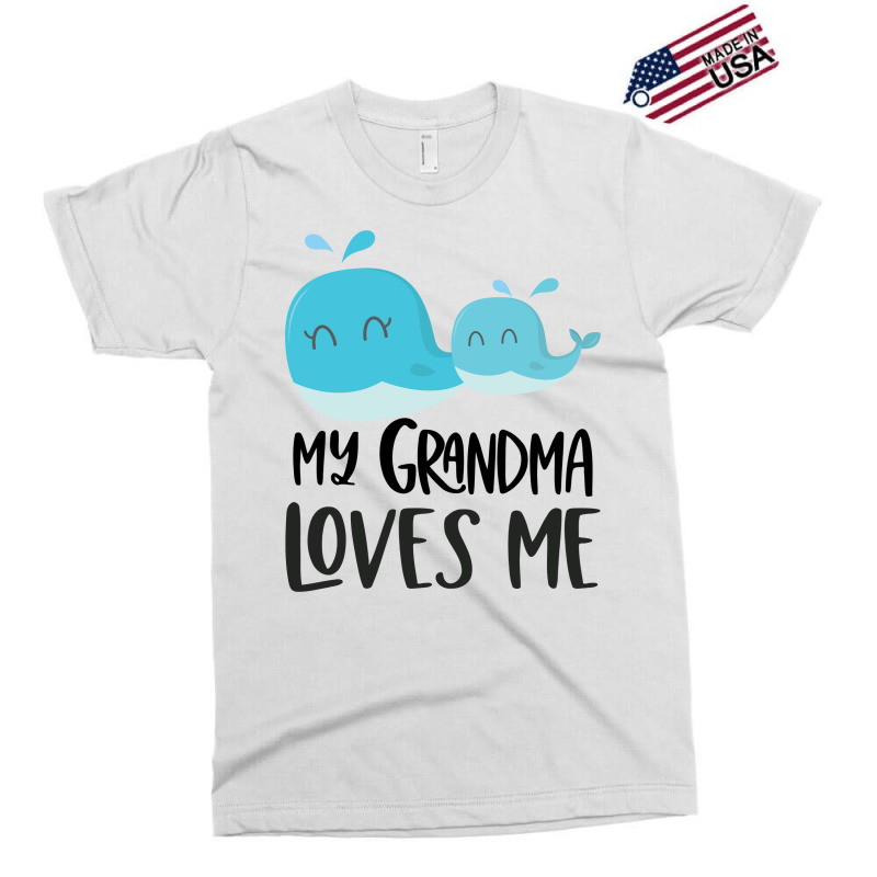 Whales Grandma Loves Me Exclusive T-shirt by CueTrendyFinds | Artistshot