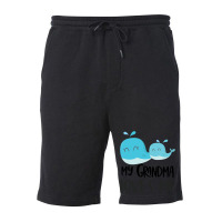 Whales Grandma Loves Me Fleece Short | Artistshot