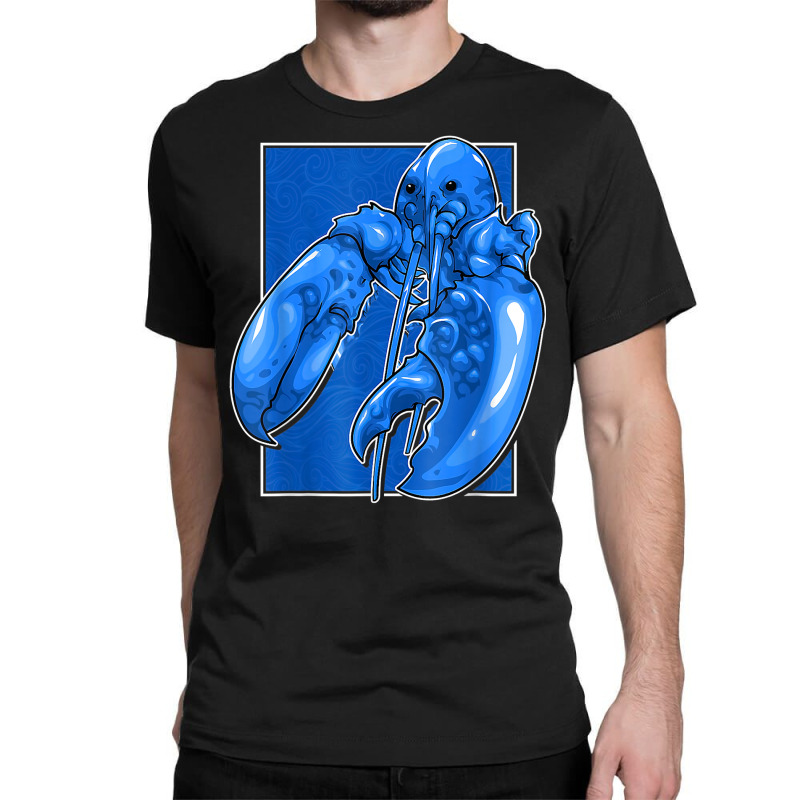 Funny Jumpscare Lobster Meme Blue Crustacean T Shirt Classic T-shirt | Artistshot