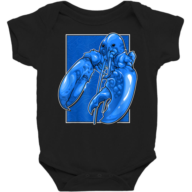 Funny Jumpscare Lobster Meme Blue Crustacean T Shirt Baby Bodysuit | Artistshot