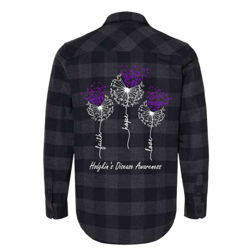 Hodgkin’s Disease Awareness Faith Hope Love Dandelion T Shirt Flannel Shirt by noelenedh2mar | Artistshot