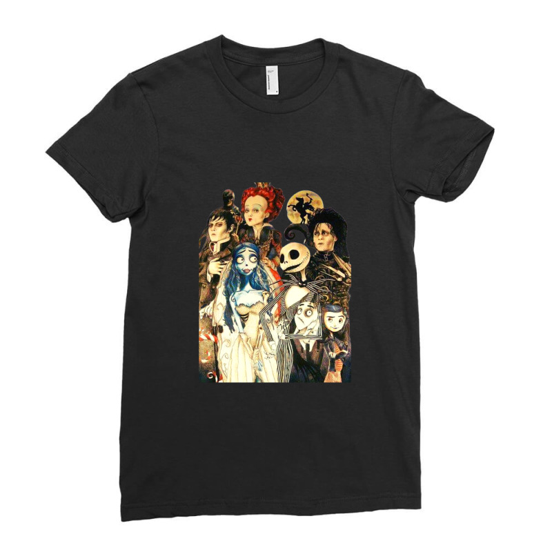 Tim Burton Film Ladies Fitted T-Shirt by JessicaProffitt | Artistshot