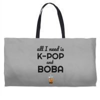 All I Need Is K Pop And Boba Bubble Tea Funny Weekender Totes | Artistshot