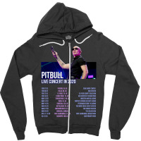 Pitbull Tour Back Zipper Hoodie | Artistshot