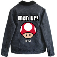 Man Up Kids  Hippie Unisex Sherpa-lined Denim Jacket | Artistshot