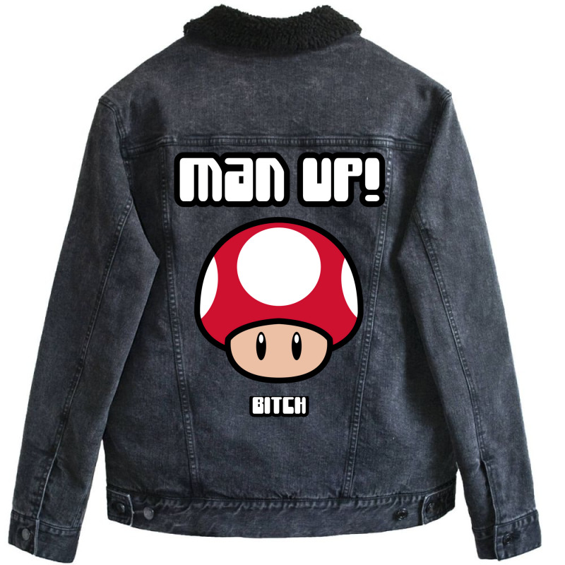 Man Up Kids  Hippie Unisex Sherpa-Lined Denim Jacket by nanedohoomae | Artistshot