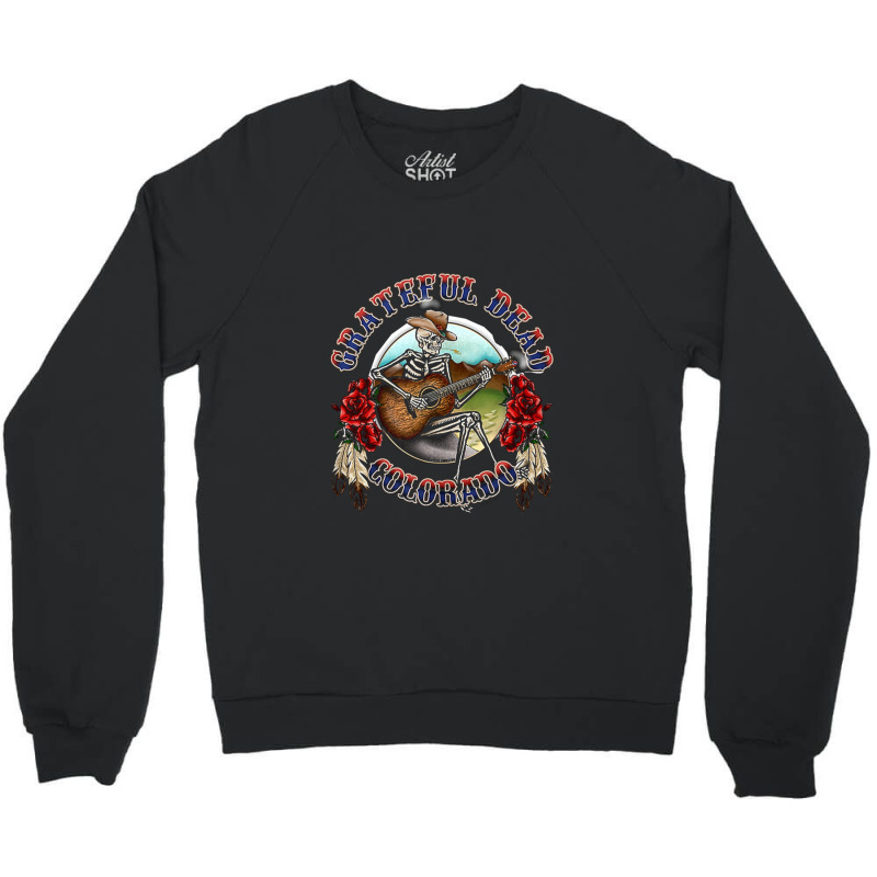 Grateful Guitarist Crewneck Sweatshirt | Artistshot