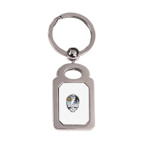 Grateful Sky Silver Rectangle Keychain | Artistshot