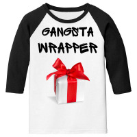 Gangsta Wrapper Christmas Holiday Funny Top T Shirt Youth 3/4 Sleeve | Artistshot