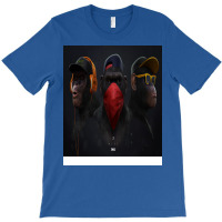 3 Wise Swag,banksy Dj Gorilla,thinking Monkey Headphones T-shirt | Artistshot