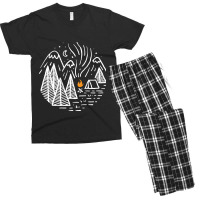 Camping And Bonfire Men's T-shirt Pajama Set | Artistshot