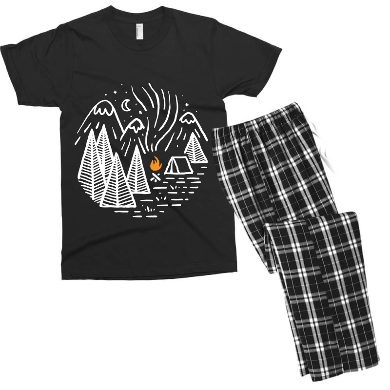 Camping And Bonfire Men's T-shirt Pajama Set by Quilimo | Artistshot