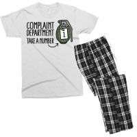 Complaint Department Take A Number Hand Grenade Men's T-shirt Pajama Set | Artistshot