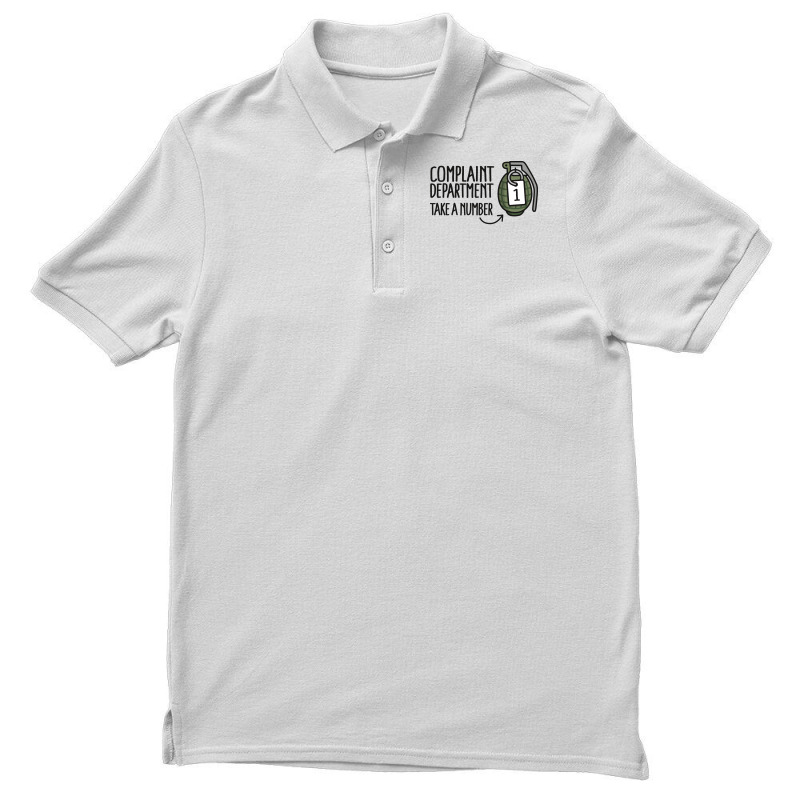 Complaint Department Take A Number Hand Grenade Men's Polo Shirt by ajithcti1 | Artistshot