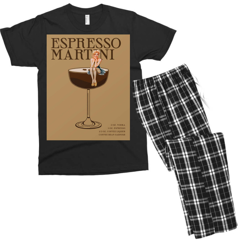 The Espresso Martini Cocktail Men's T-shirt Pajama Set by myersamb | Artistshot