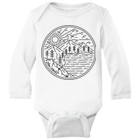 Lake Long Sleeve Baby Bodysuit | Artistshot