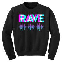 Rave Techno Music Synthesizer Dj Gift Raver T Shirt Youth Sweatshirt | Artistshot