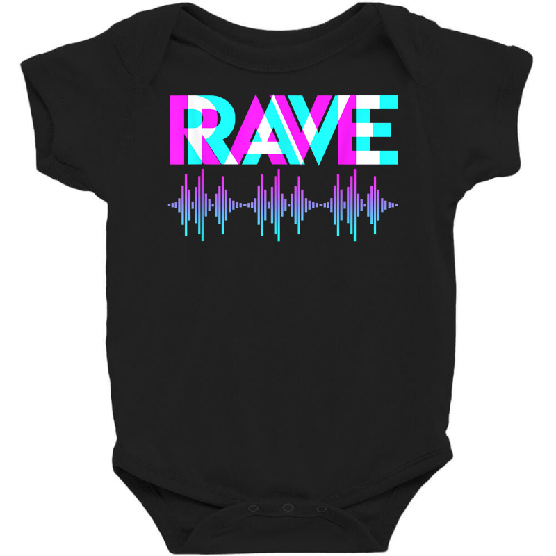 Rave Techno Music Synthesizer Dj Gift Raver T Shirt Baby Bodysuit | Artistshot