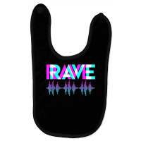 Rave Techno Music Synthesizer Dj Gift Raver T Shirt Baby Bibs | Artistshot