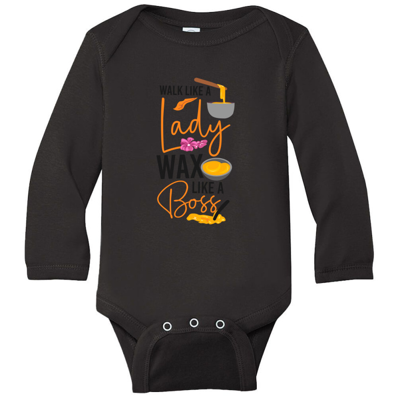 Cute Esthetician Skincare Beautician Waxing Skin Therapist Long Sleeve Long Sleeve Baby Bodysuit | Artistshot