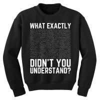 What Exactly Didn't You Understand Electronics Pcb Engineer T Shirt Youth Sweatshirt | Artistshot