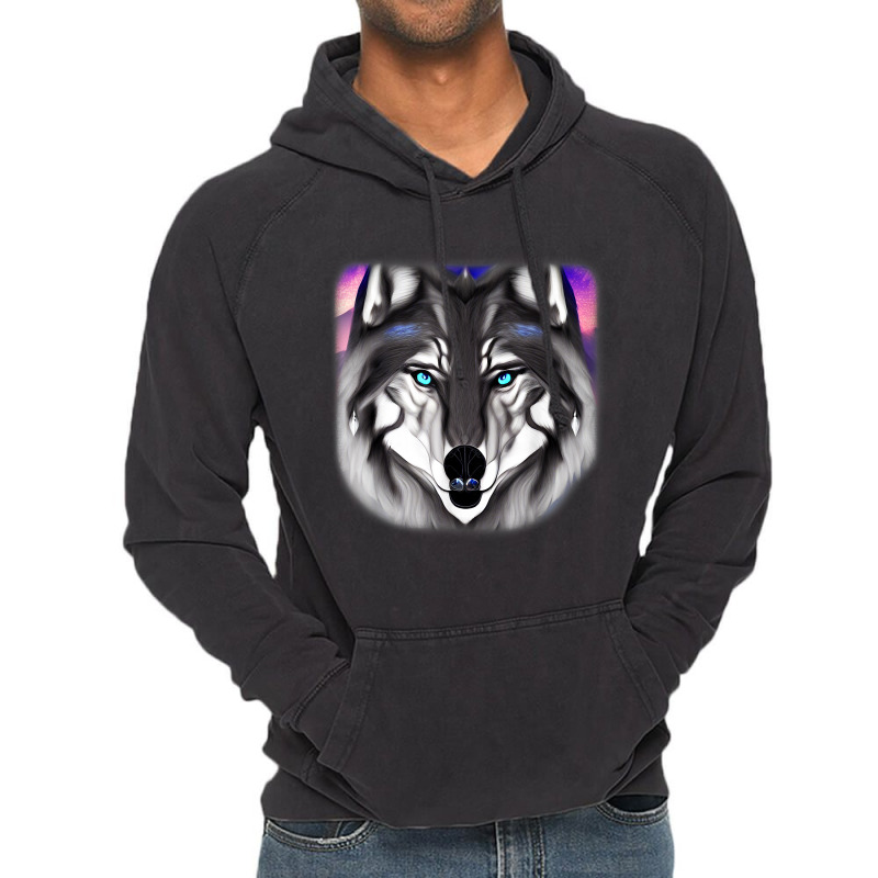 Wolf Head Design Art Predator Face Imprint With Wild Animal T Shirt Vintage Hoodie by jessamynb4pru | Artistshot