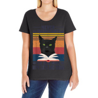 An Old Man With Cats And Books Cat Daddy Edition Ladies Curvy T-shirt | Artistshot