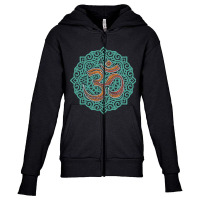 Limited Edition Om Yoga Tribal Goa Sign Youth Zipper Hoodie | Artistshot