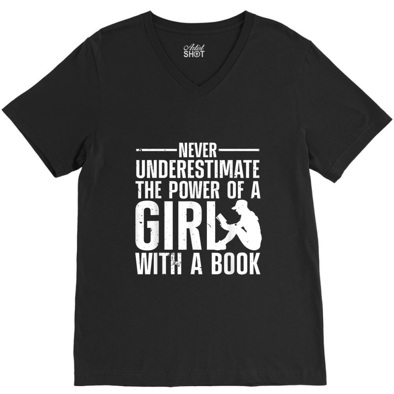 Funny Reading For Women Girls Bookworm Novel Book Lover V-Neck Tee by JennetteMichelleBrink | Artistshot