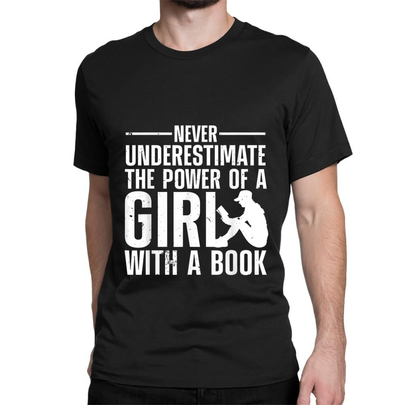 Funny Reading For Women Girls Bookworm Novel Book Lover Classic T-shirt by JennetteMichelleBrink | Artistshot