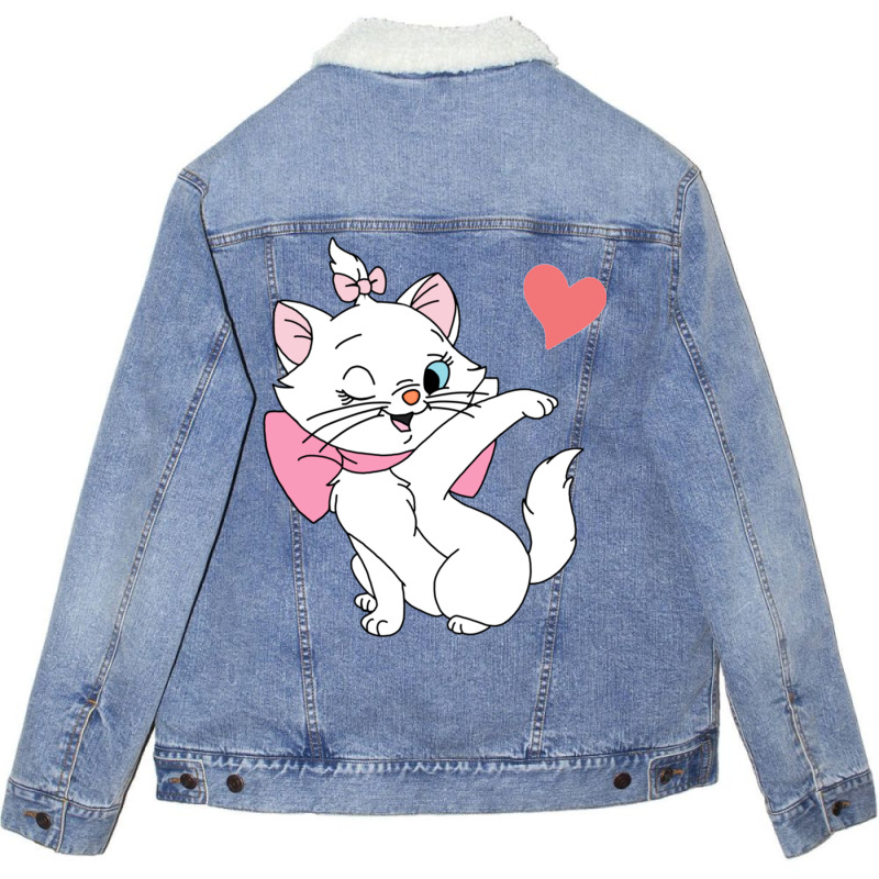 Aristocats Marie Unisex Sherpa-Lined Denim Jacket by pichobouanag | Artistshot