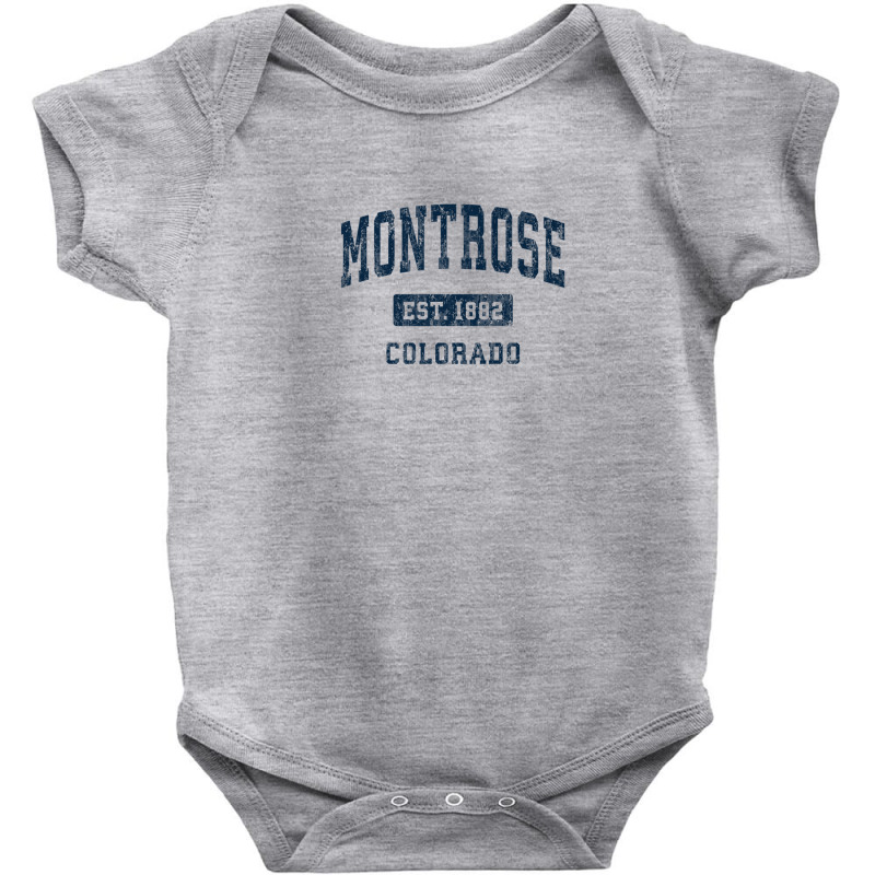 Montrose Colorado Co Vintage Athletic Sports Design Baby Bodysuit by kajmakgezimiy | Artistshot