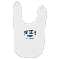 Montrose Colorado Co Vintage Athletic Sports Design Baby Bibs | Artistshot