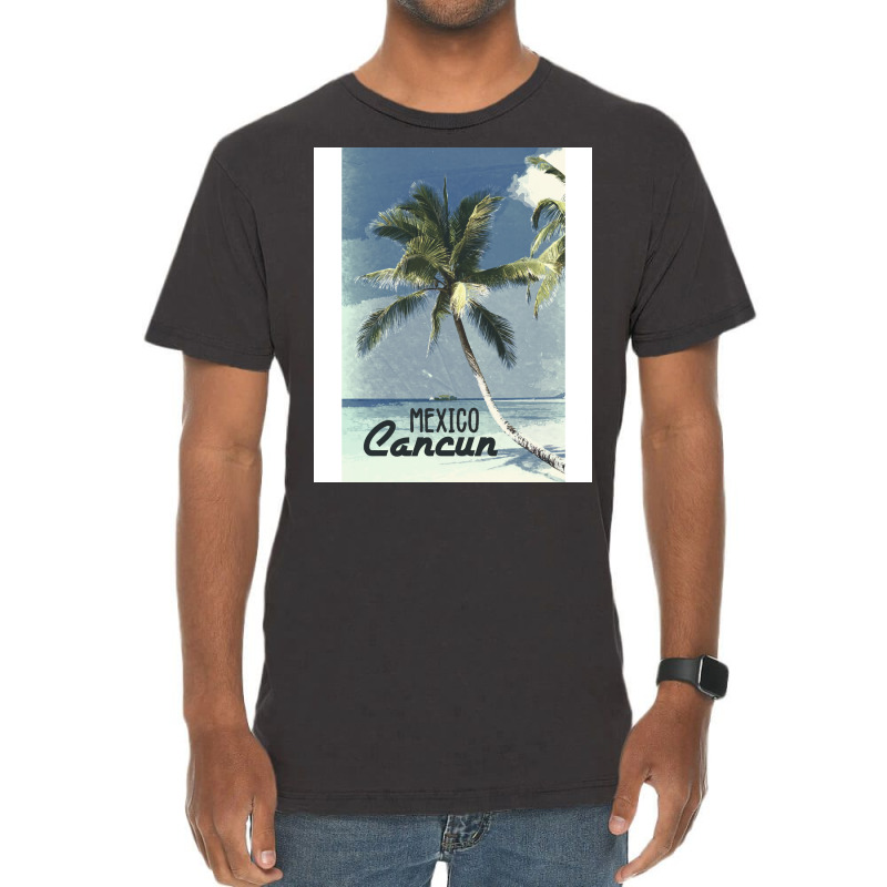 Cancun Mexico ✪ Vintage Style Poster (1) Vintage T-shirt | Artistshot