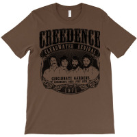 Mens Retro Creedence Clearwater Revival 1971 Brown T-shirt | Artistshot