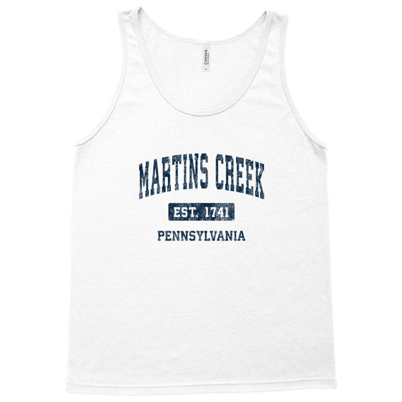 Martins Creek Pennsylvania Pa Vintage Athletic Sports Design Tank Top | Artistshot