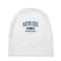 Martins Creek Pennsylvania Pa Vintage Athletic Sports Design Baby Beanies | Artistshot