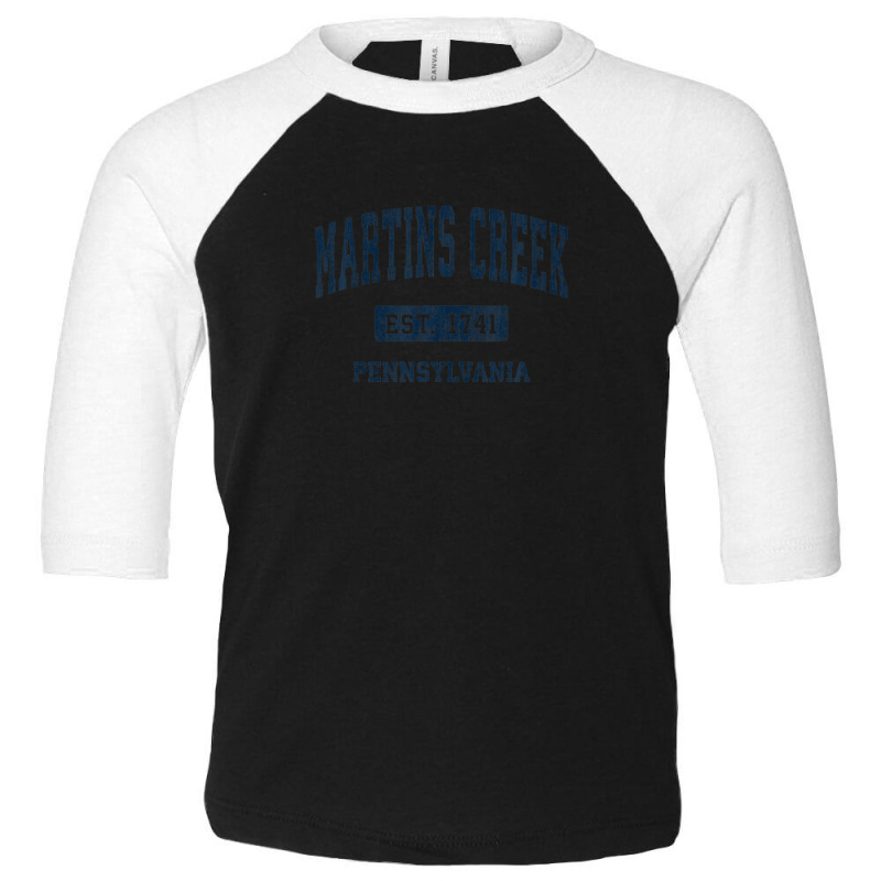 Martins Creek Pennsylvania Pa Vintage Athletic Sports Design Toddler 3/4 Sleeve Tee | Artistshot