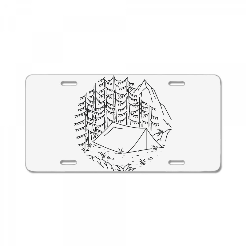 Custom Camping License Plate By Quilimo Artistshot