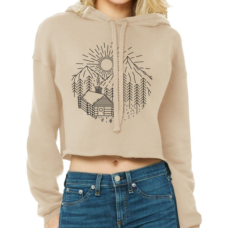 Home Sweet Home Cropped Hoodie by Quilimo | Artistshot